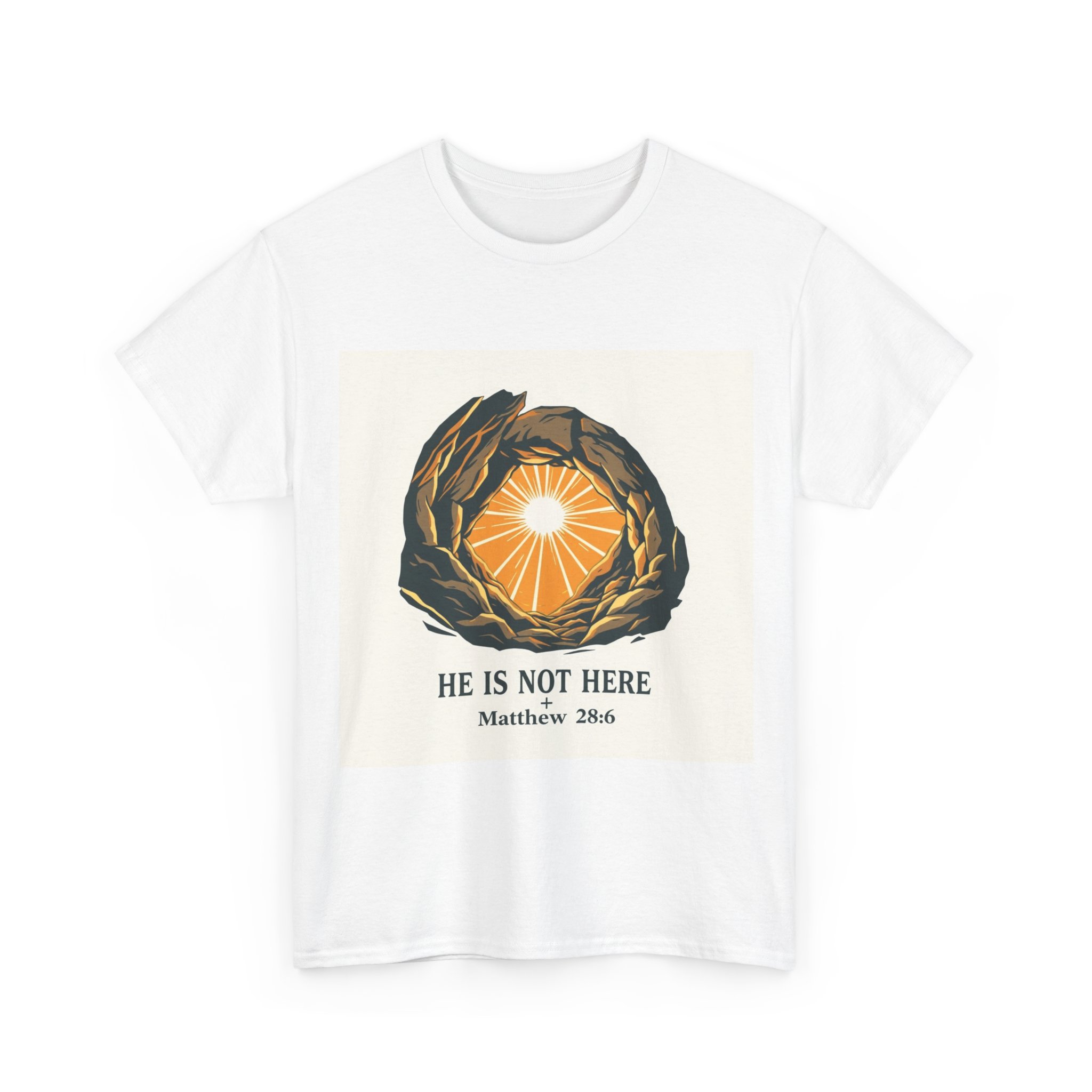 Stone Rolled Back Resurrection Graphic Tee - Joy Through Christ