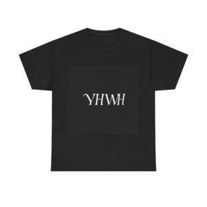Yhwh Serif Typography Faith Tee - Joy Through Christ