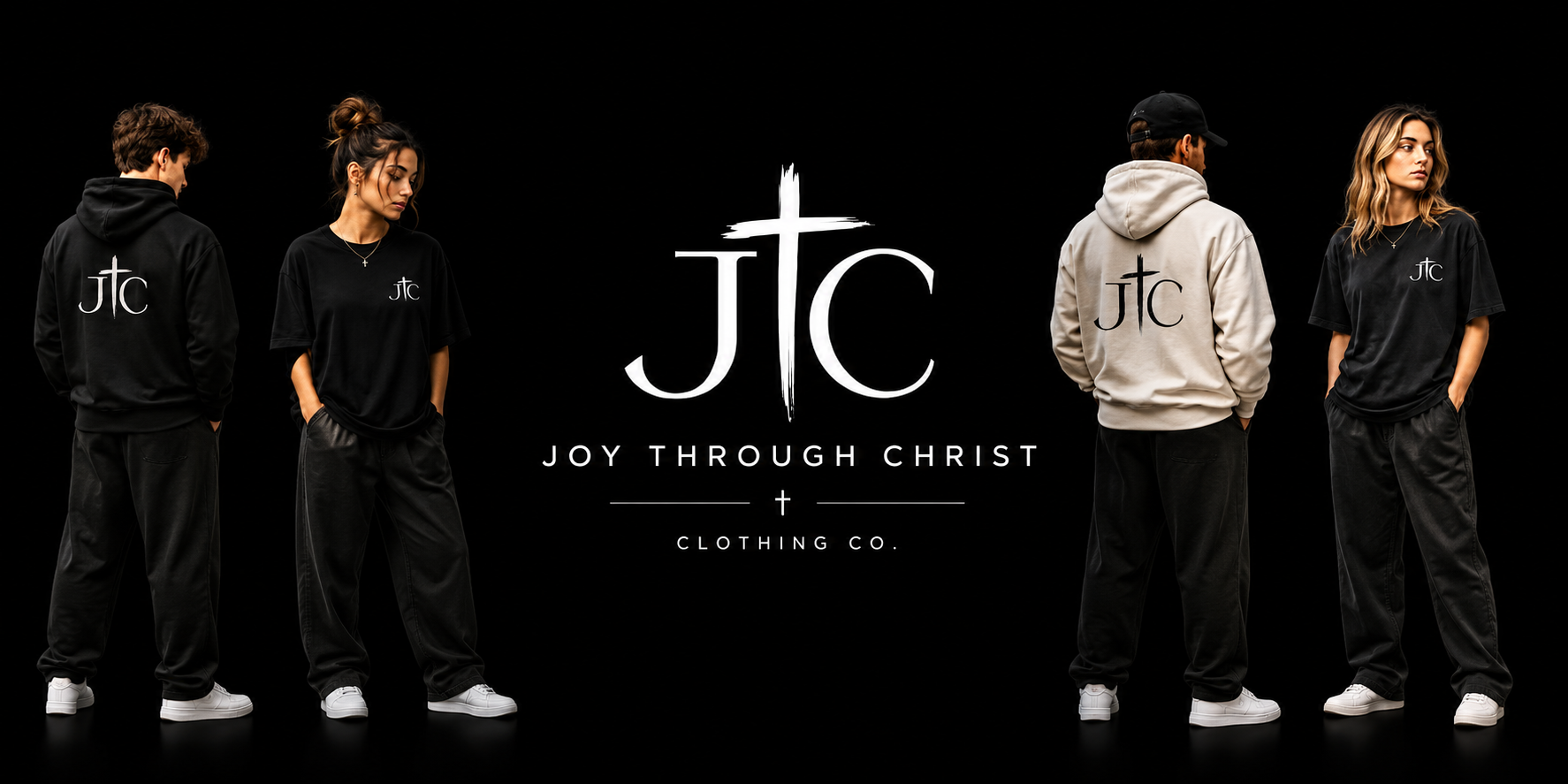 Joy Through Christ Clothing Co. campaign banner